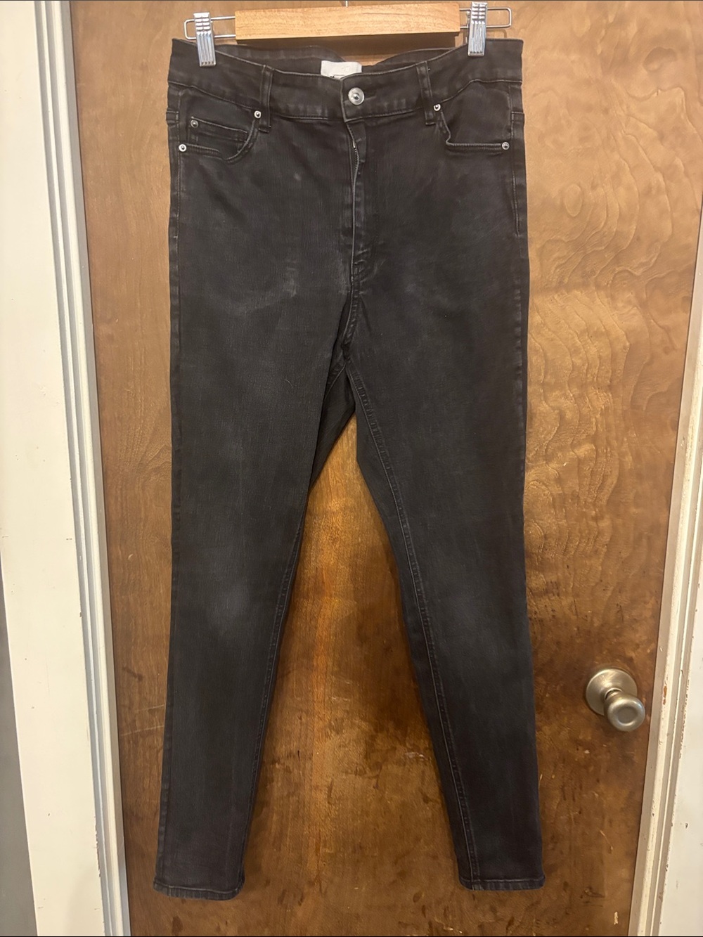 H&M Women's High Rise Black Skinny Jeans